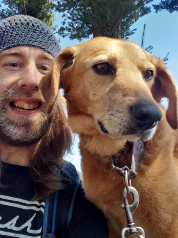 Jeff and his dog Suzy